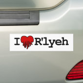 Autocollant De Voiture I coeur R'lyeh (En voiture)