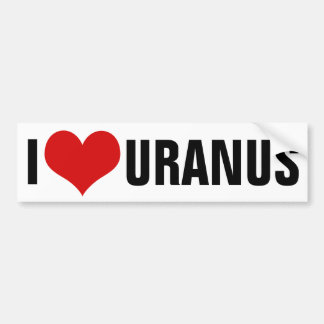 Autocollant De Voiture I coeur Uranus