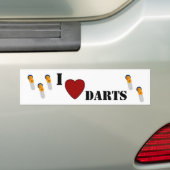 Autocollant De Voiture I dards de coeur (En voiture)