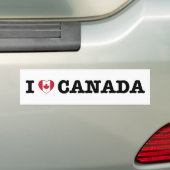 Autocollant De Voiture I Heart Canada (En voiture)