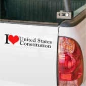 Autocollant De Voiture I heart Constitution des États-Unis (Sur camion)