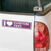 Autocollant De Voiture I Heart Custom Retro (Sur camion)