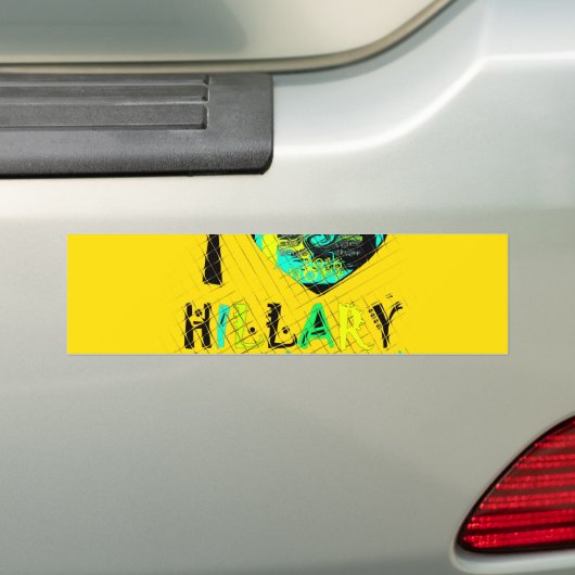 Autocollant De Voiture I Heart Hillary Clinton : Graffiti Expression Art (En voiture)
