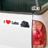 Autocollant De Voiture I Heart Labs (Sur camion)