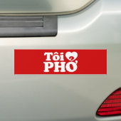 Autocollant De Voiture I Heart (Love) Pho (Tôi PHỞ) (En voiture)