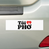 Autocollant De Voiture I Heart (Love) Pho (Tôi PHỞ) (En voiture)