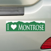 Autocollant De Voiture I <heart> Montrose (En voiture)