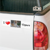 Autocollant De Voiture I Heart Tigers (Sur camion)