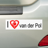Autocollant De Voiture I heart van der Pol (En voiture)