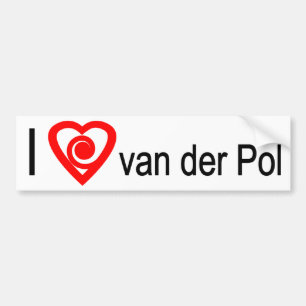 Autocollant De Voiture I heart van der Pol