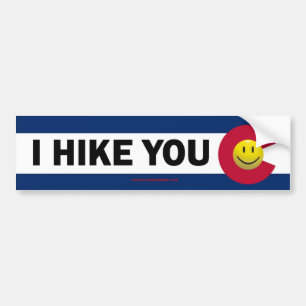 Autocollant De Voiture I Hike You Colorado Bumper Sticker