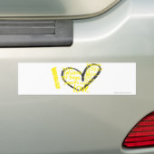 Autocollant De Voiture I jaune de graffiti de coeur (En voiture)