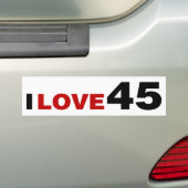Autocollant De Voiture I Love 45 (En voiture)