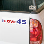 Autocollant De Voiture I Love 45 (Sur camion)