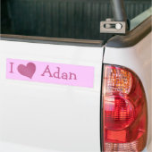 Autocollant De Voiture I Love Adan (Sur camion)