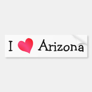 Autocollant De Voiture I Love Arizona