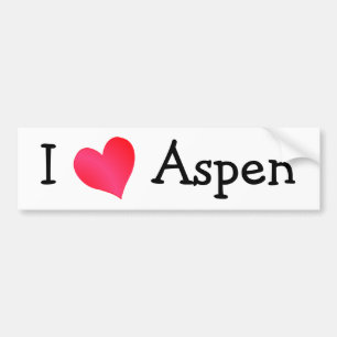Autocollant De Voiture I Love Aspen