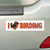Autocollant De Voiture I Love Birding VEFL (En voiture)