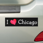 Autocollant De Voiture I Love Chicago (En voiture)