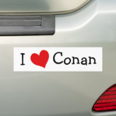 Autocollant De Voiture I Love Conan (En voiture)
