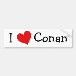 Autocollant De Voiture I Love Conan