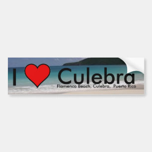 Autocollant De Voiture I Love Culebra île, PR Sticker