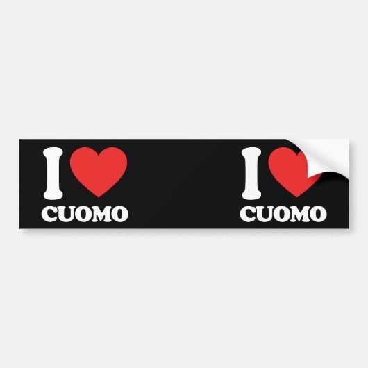 Autocollant De Voiture I Love Cuomo (Devant)
