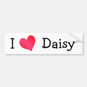 Autocollant De Voiture I Love Daisy