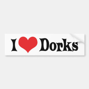 Autocollant De Voiture I Love Dorks Bumper Sticker