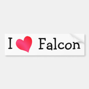 Autocollant De Voiture I Love Falcon