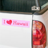 Autocollant De Voiture I Love Hawaii (Sur camion)