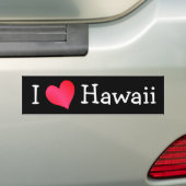 Autocollant De Voiture I Love Hawaii (En voiture)