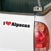 Autocollant De Voiture I Love Heart Alpacas (Sur camion)