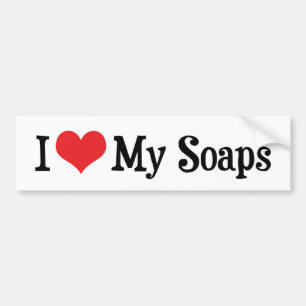 Autocollant De Voiture I Love Heart My Soaps - Soap Opera Lover