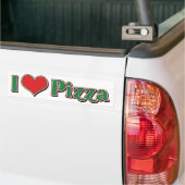 Autocollant De Voiture I Love Heart Pizza (Sur camion)