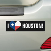 Autocollant De Voiture I Love Houston (En voiture)