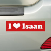 Autocollant De Voiture I Love Isaan (En voiture)