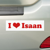 Autocollant De Voiture I Love Isaan (En voiture)