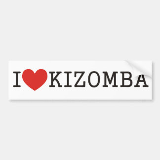 Autocollant De Voiture I love Kizomba