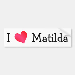 Autocollant De Voiture I Love Matilda