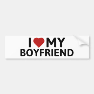 Autocollant De Voiture I Love My Boyfriend