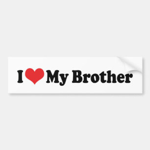 Autocollant De Voiture I Love My Brother Bumper Sticker