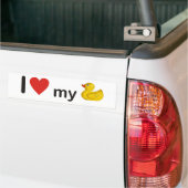 Autocollant De Voiture I love my duck (Sur camion)
