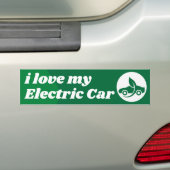 Autocollant De Voiture i love my Electric Car (En voiture)