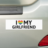 Autocollant De Voiture I Love My Girlfriend (En voiture)