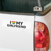 Autocollant De Voiture I Love My Girlfriend (Sur camion)