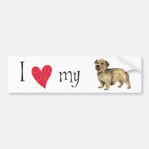 Autocollant De Voiture I Love my Glen of Imaal Terrier