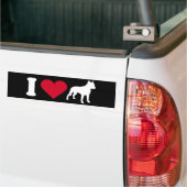 Autocollant De Voiture "I Love my Pit Bull" (Sur camion)