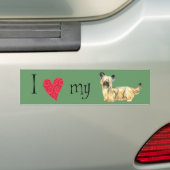 Autocollant De Voiture I Love my Skye Terrier (En voiture)
