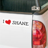 Autocollant De Voiture I Love Shane (Sur camion)